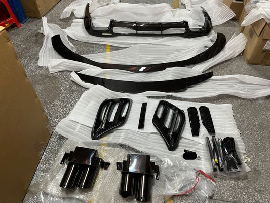 Dry carbon fiber body kit fits new Mercedes Benz S-class W223 S400 S300 S450 S580 S63 2021-present AMG Line