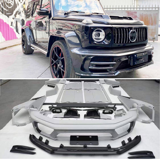 Dry carbon fiber wide body kit fit Mercedes Benz W463A W464 G63 AMG 2018 - 2023