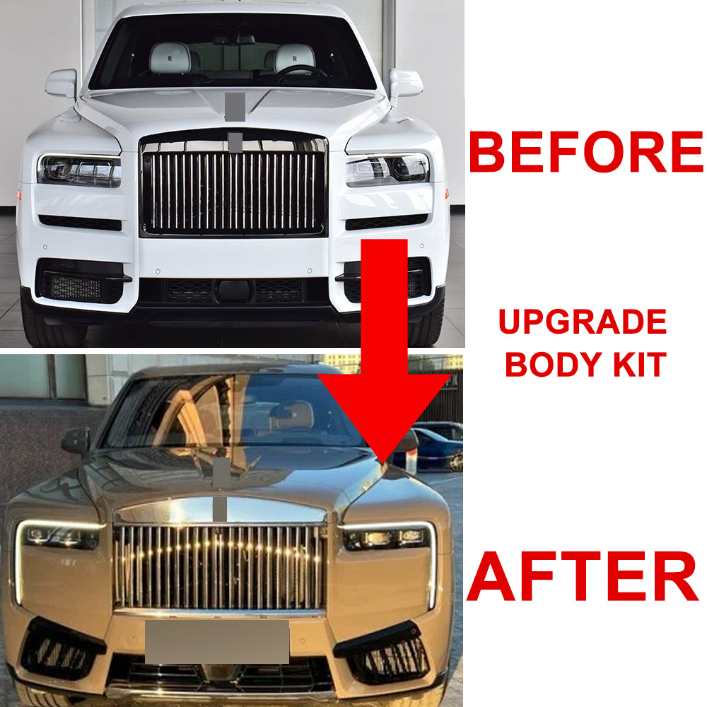 2025 Style facelift upgrade body kit front bumper for Rolls Royce Cullinan 2018 - 2023