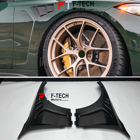 Dry Carbon Fiber Front Fenders For BMW G80 M G82 M4 2020 - 2024 Alpha N