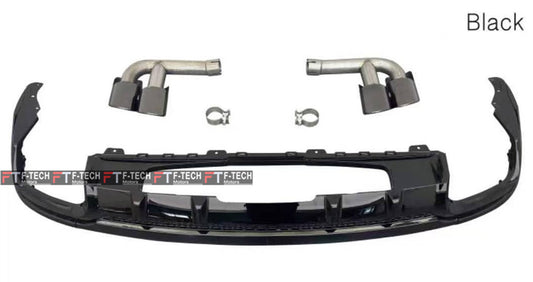 Audi SQ8 Rear Diffuser With Exhaust Tips For Audi Q8 2024+
