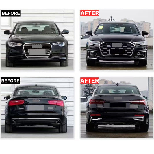Audi A6 C8 Sport 2022 - 2025 conversion upgrade body kit for Audi A6 C7 2013 - 2018