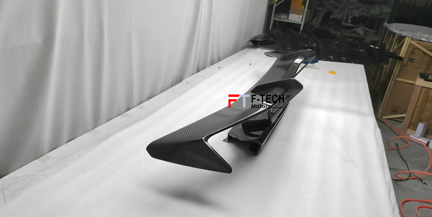 Authentic Aulena Dry Carbon Fiber Rear Wing Spoiler For Lamborghini Huracan Evo 2019+