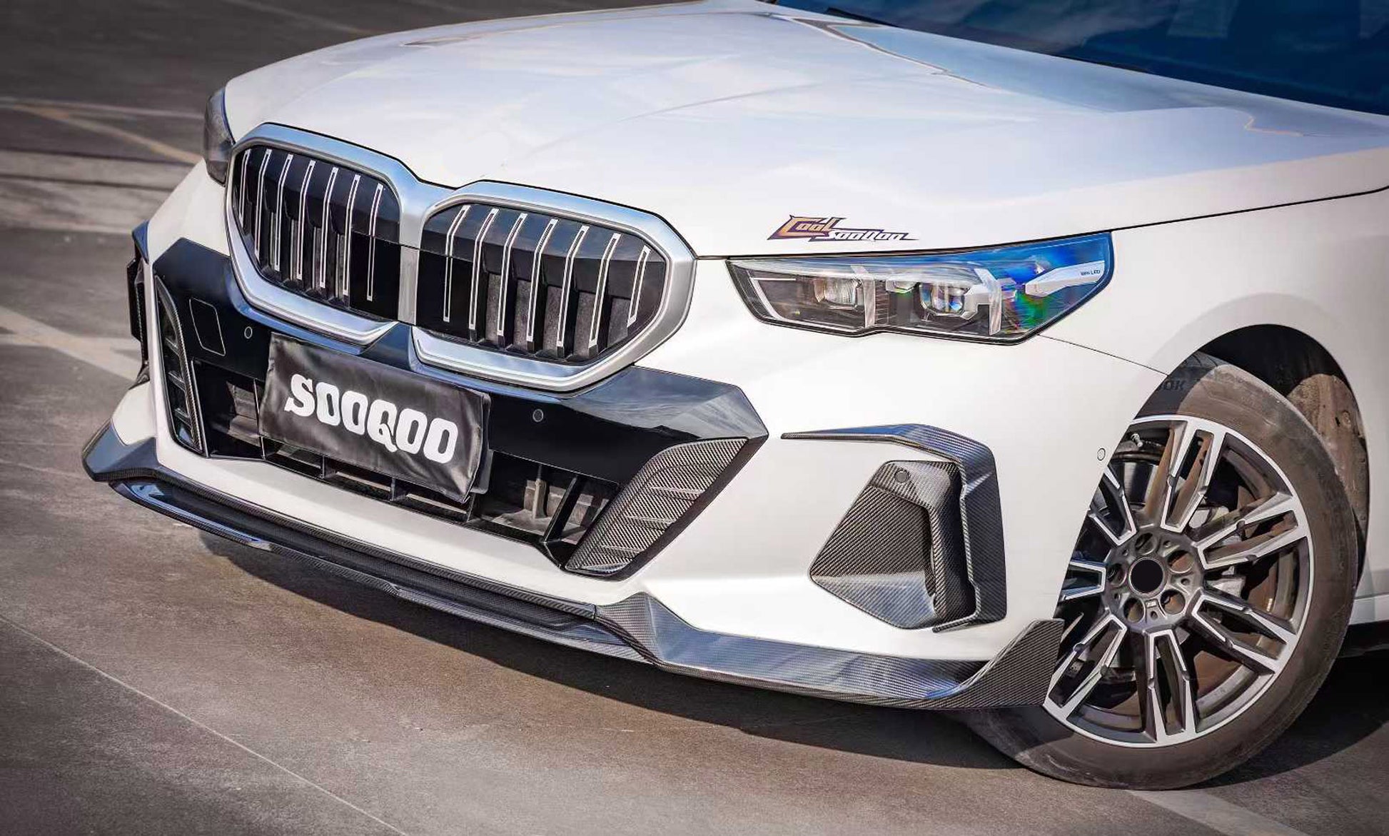 Authentic SOOQOO dry carbon fiber body kit fit BMW 5 Series G60 2024+