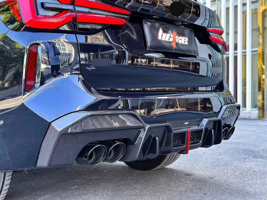 Authentic BCTXE carbon diffuser with exhaust tips for BMW X3 G01 M40i 2022-2024