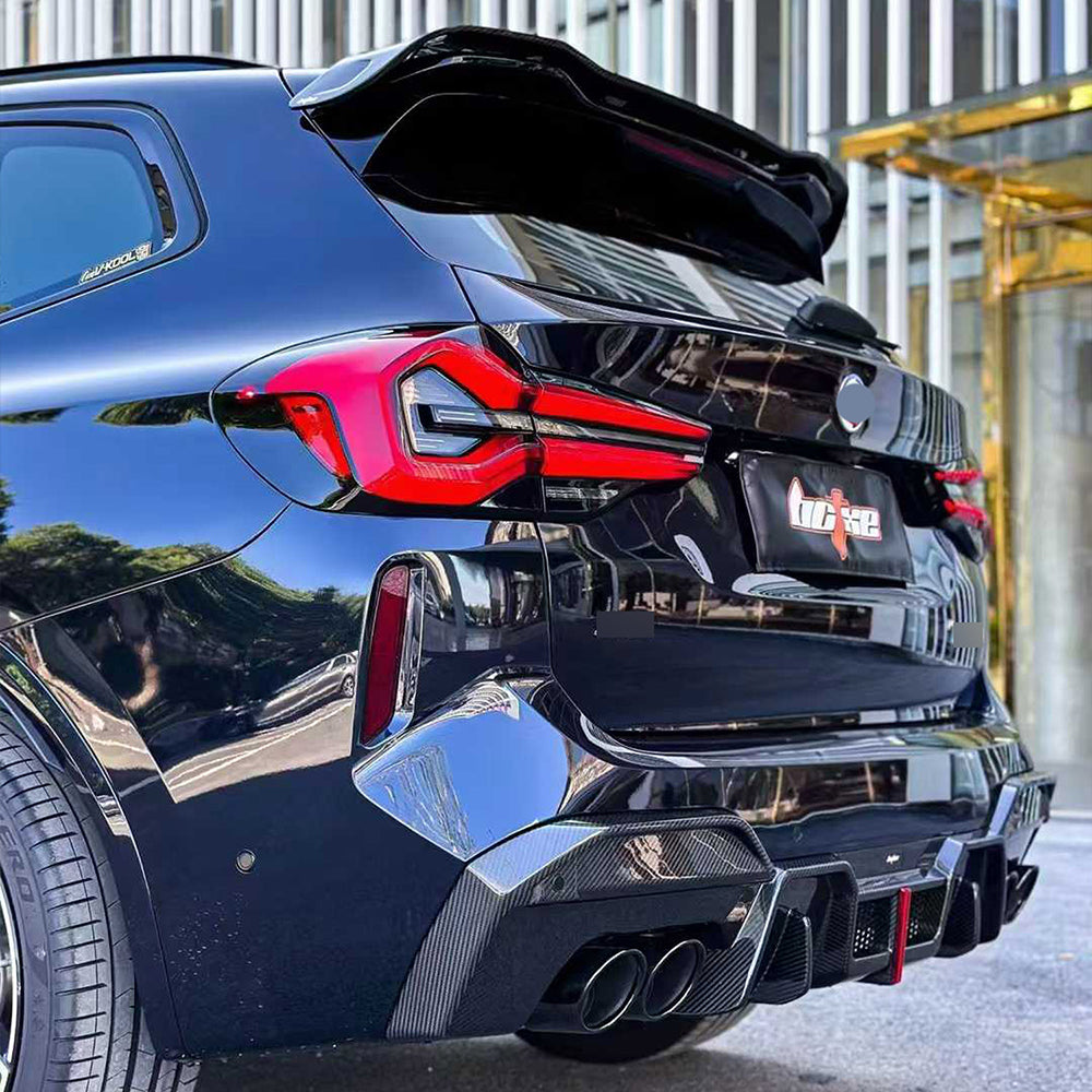 Authentic BCTXE carbon diffuser with exhaust tips for BMW X3 G01 M40i 2022-2024