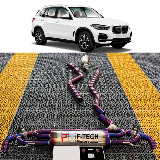 F Tech Motors Titanium Exhaust System Catback for BMW X5 G05 2019 - 2023 3T