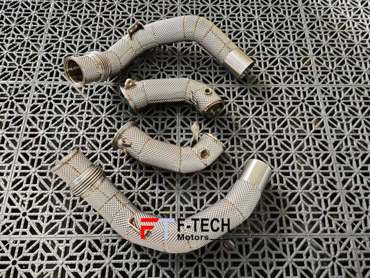 F Tech Motors Exhaust Downpipes For BMW X5 M F95 X6 M F96 Competition 2024+