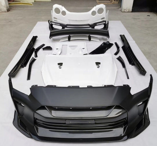 Dry carbon fiber body kit for Nissan GT-R 2016UP Bumper | Hood | Side Skirts | Spoiler | Rear Bumper | Rear Diffuser