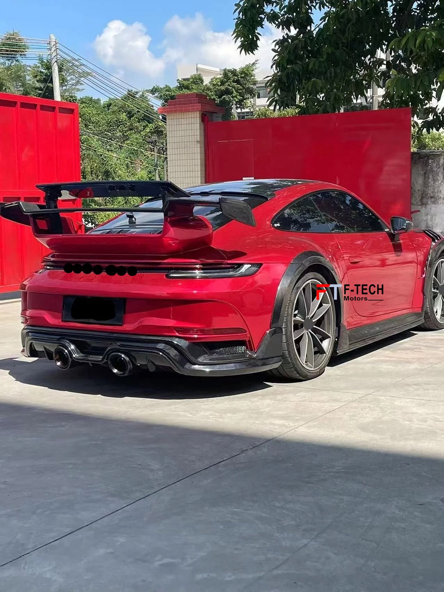 Dry Carbon Fiber Upgarde Body Kit For Porsche 911 992.1 Carrera S 2019 - 2024 Techart GTstreet R