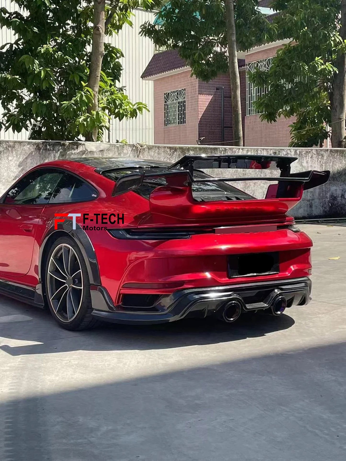 Dry Carbon Fiber Upgarde Body Kit For Porsche 911 992.1 Carrera S 2019 - 2024 Techart GTstreet R