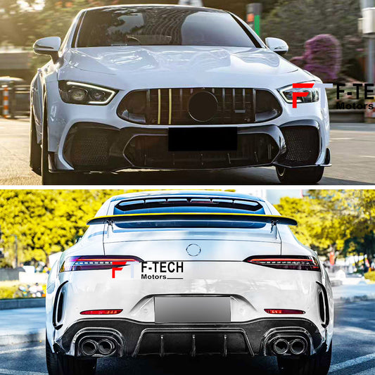 Dry Carbon Fiber Wide Body Kit For Mercedes Benz AMG GT 53 50 43 X290 2019+ Brabus 900 1000 Rocket