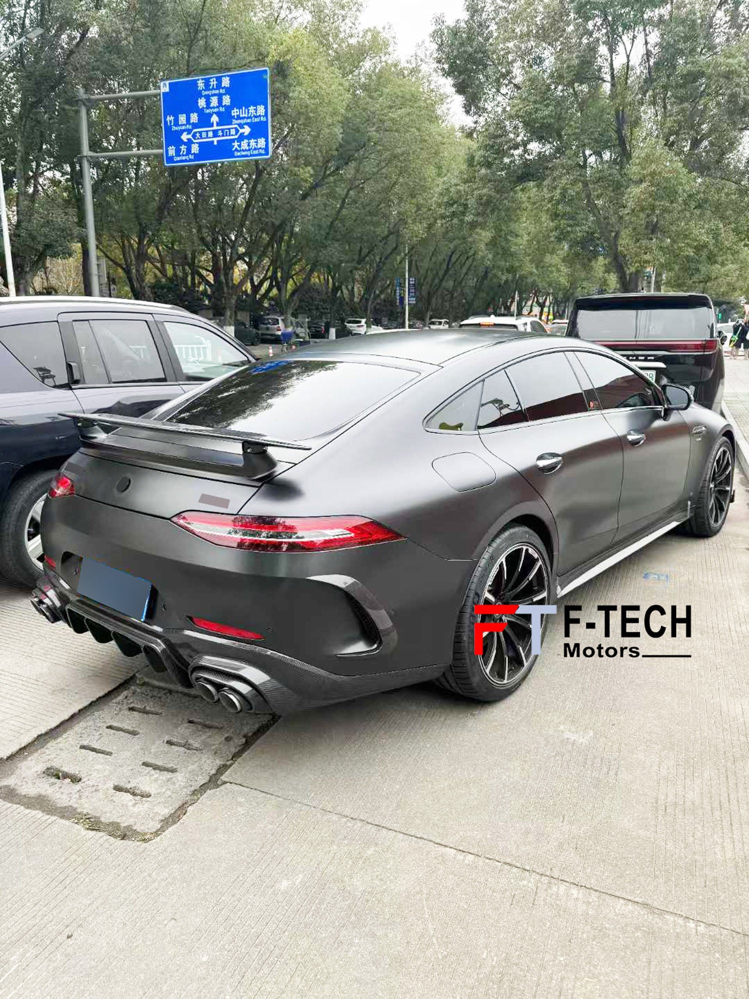 BRS800-Dry Carbon Fiber Soft kit for Mercedes Benz AMG GT 63 X290 4 Doors 2019 - 2023