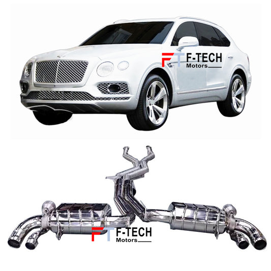 F Tech Motors Exhaust System Catback for Bentley Bentayga V8 2015 - 2020