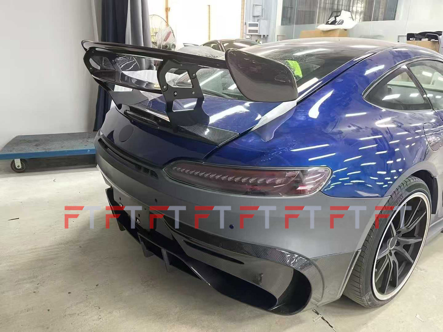 Black Series carbon fiber body kit for Mercedes Benz AMG GT 2014 - 2017 2 Doors