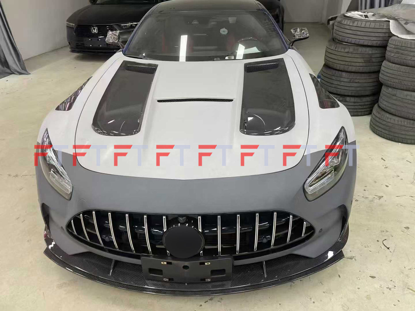 Black Series carbon fiber body kit for Mercedes Benz AMG GT 2014 - 2017 2 Doors