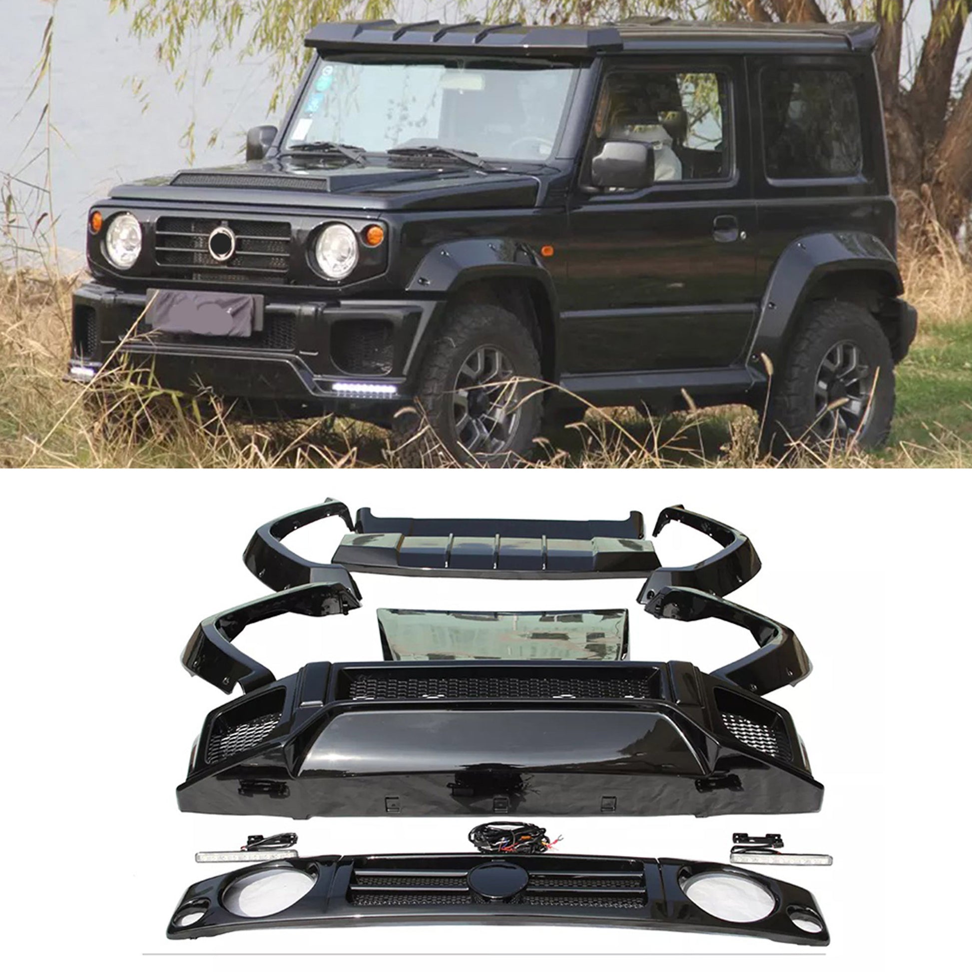 Body kit for New Suzuki Jimny JB74W JB64W 2020 - 2024 LB style