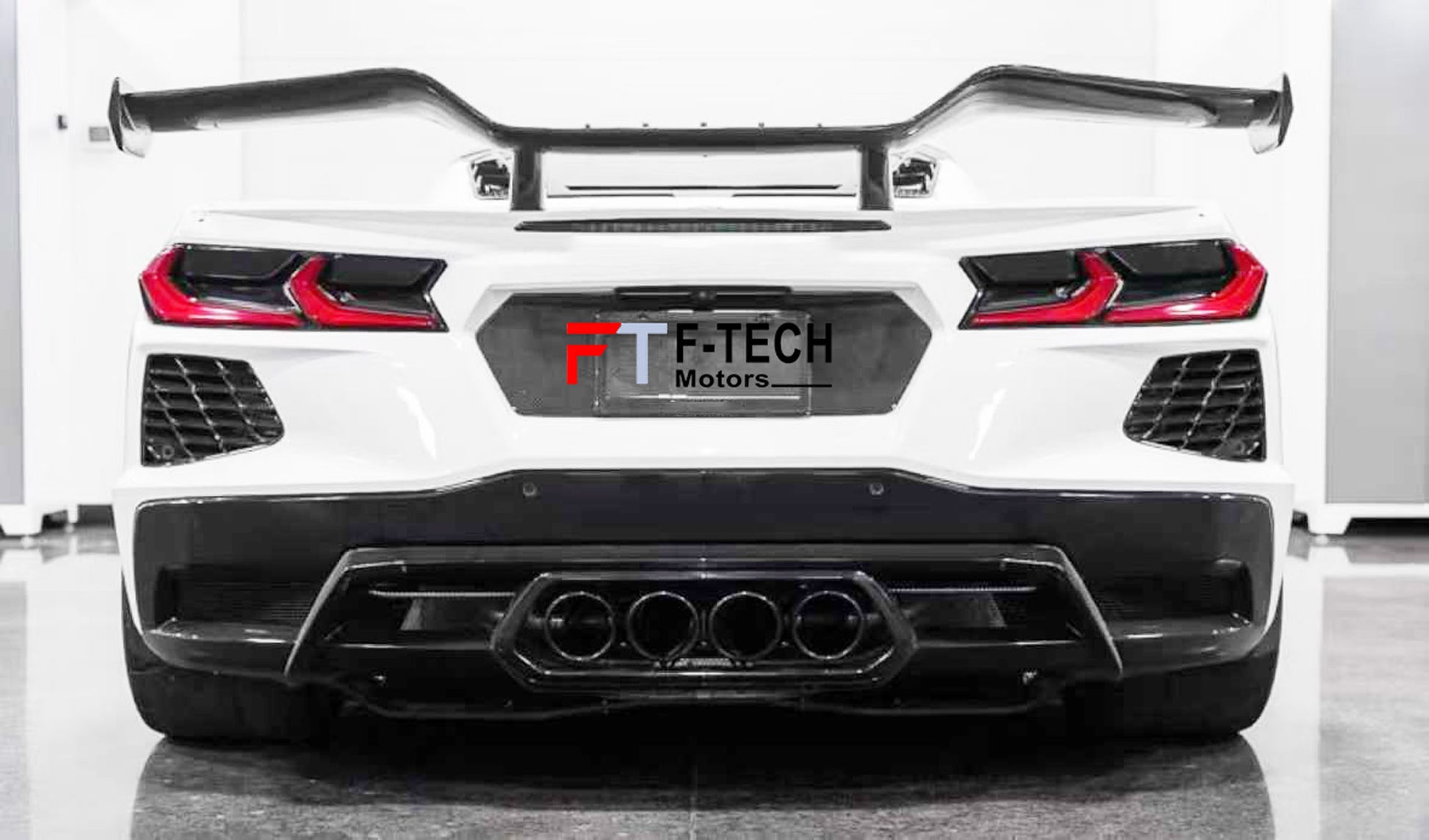 Rear Diffuser Splitter Exhaust System Z06 Style For Chevrolet Camaro C8 2020+