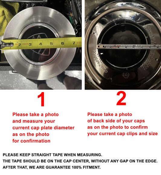 Custom Plastic Floating Center Caps for Mercedes Benz Range Rover Rolls Royce Bentley Lexus