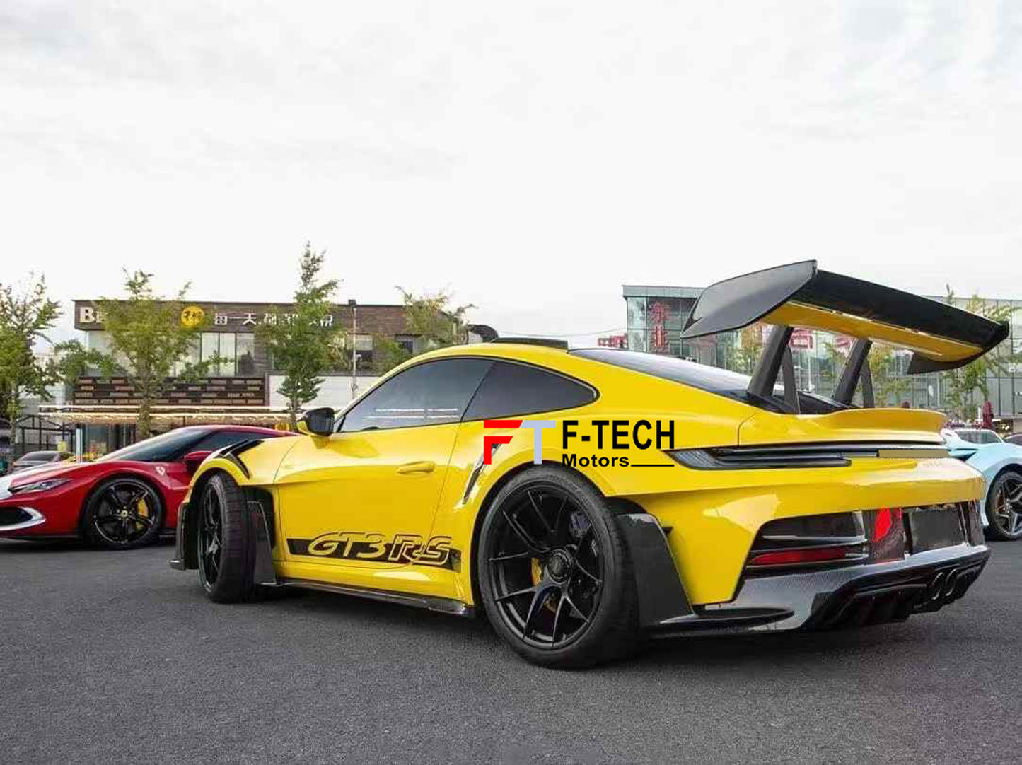 Dry carbon fiber GT3 RS style body kit for Porsche 911 992.1 Turbo S 2019 - 2024