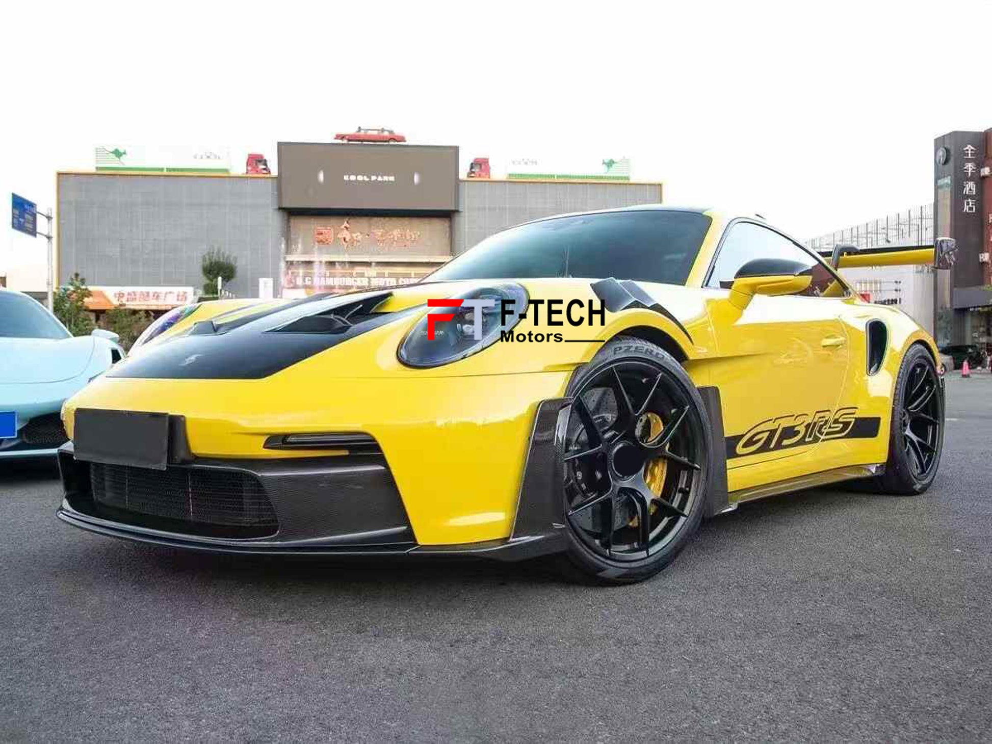 Dry carbon fiber GT3 RS style body kit for Porsche 911 992.1 Turbo S 2019 - 2024