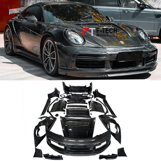 Dry Carbon Fiber Complete Body Kit For Porsche 911 992.1 Carrera S 2019 - 2024 Top Stinger GTR