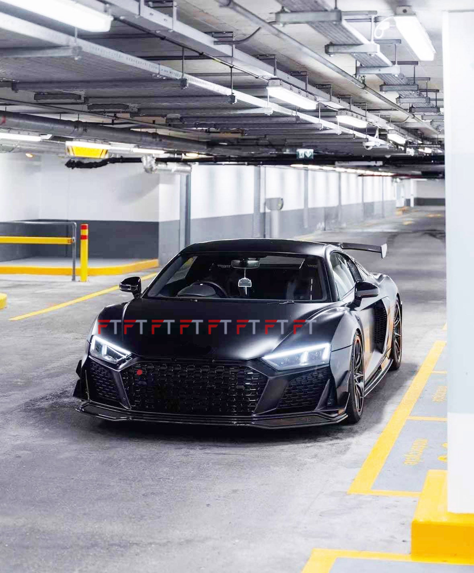 Dry carbon fiber body kit for Audi R8 4S 2019 - 2025 Front Lip Side Skirts Rear Diffuser Spoiler