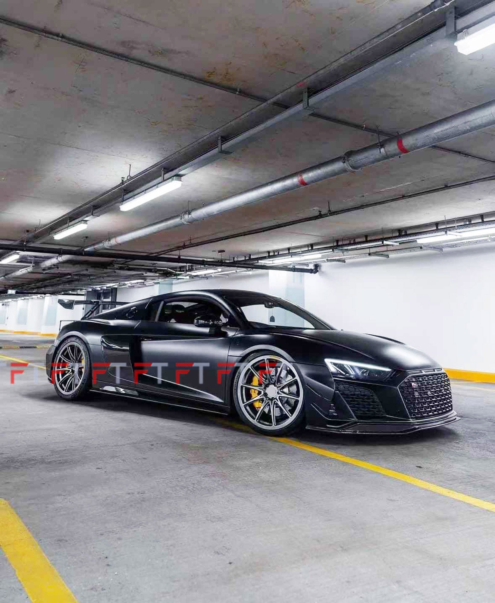 Dry carbon fiber body kit for Audi R8 4S 2019 - 2025 Front Lip Side Skirts Rear Diffuser Spoiler