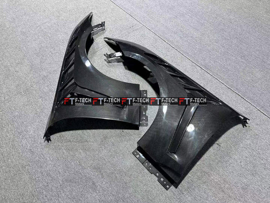 Dry Carbon Fiber GTD Style Front Fenders for Ford Mustang S650 (2023+)