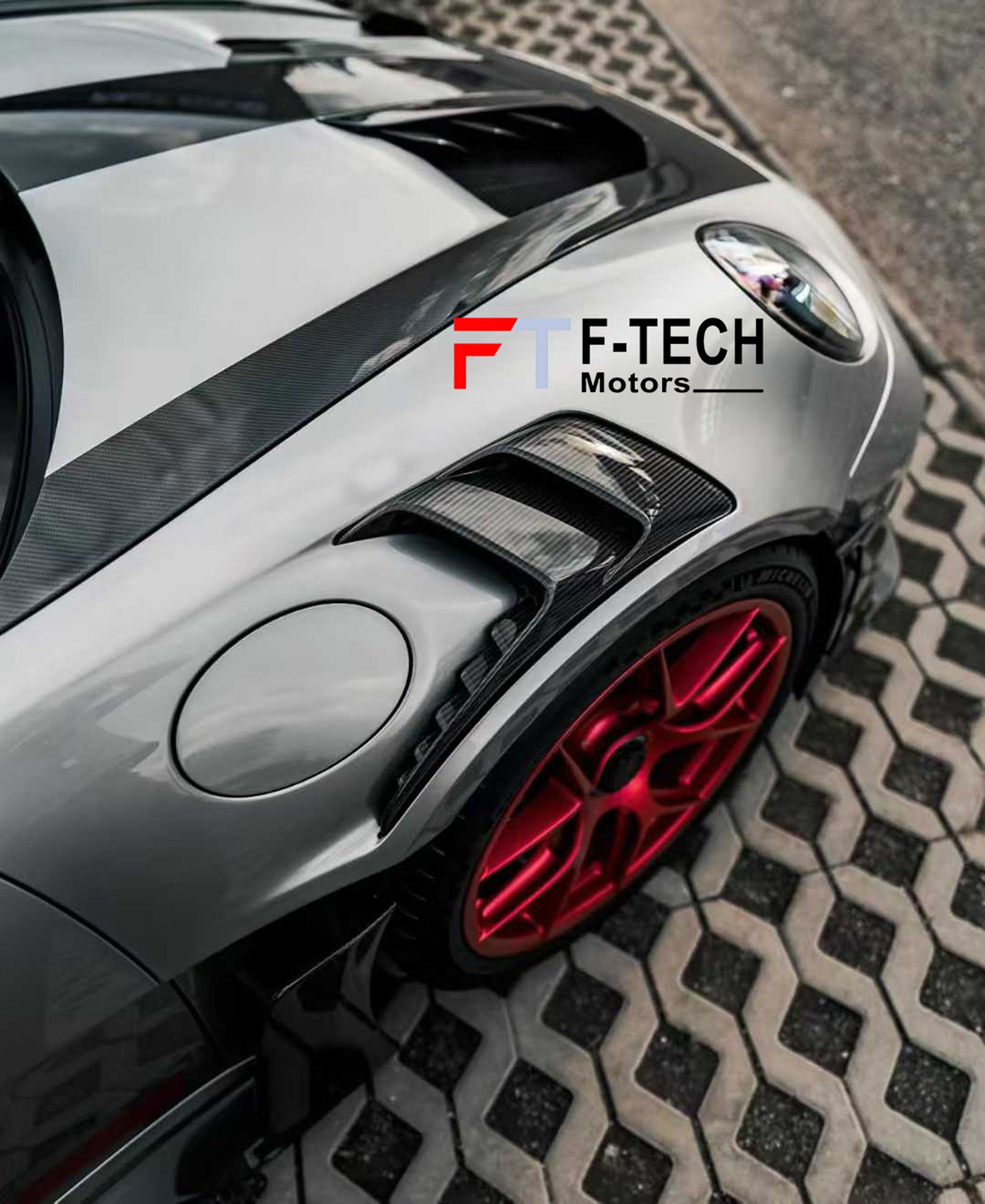 Dry Carbon Fiber Exterior Trim Kit Replacements For Porsche 911 992.1 GT3 RS 2019 - 2023