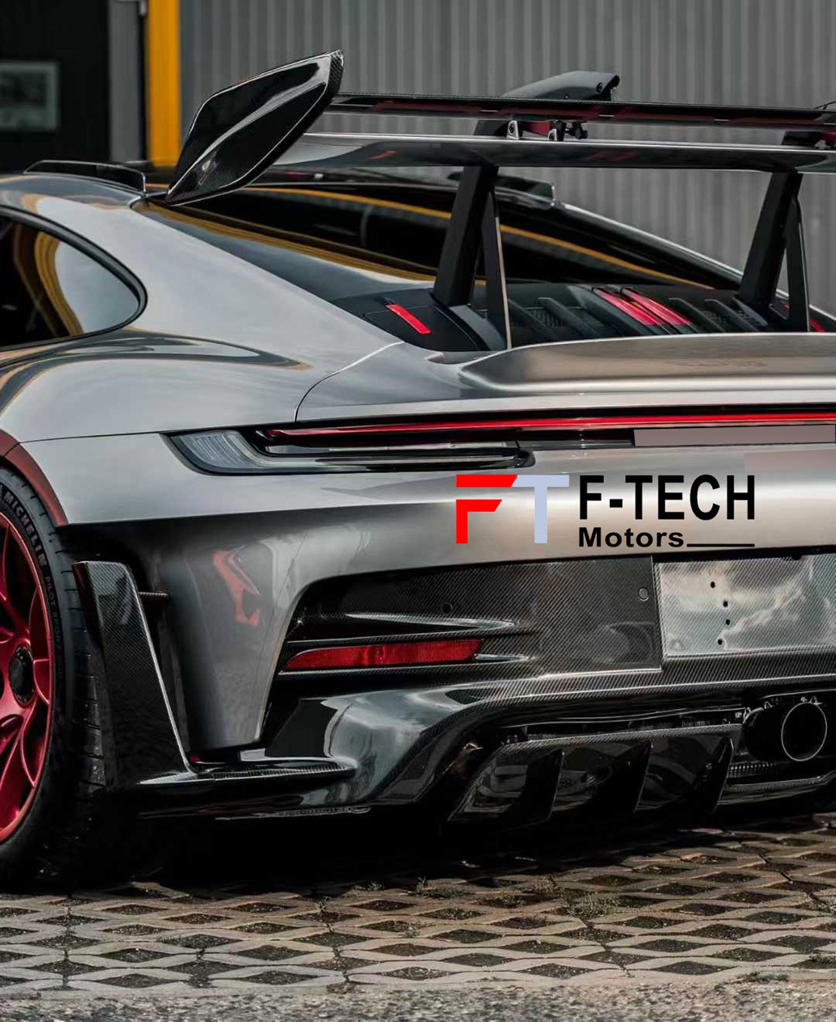 Dry Carbon Fiber Exterior Trim Kit Replacements For Porsche 911 992.1 GT3 RS 2019 - 2023