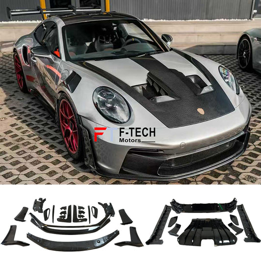 Dry Carbon Fiber Exterior Trim Kit Replacements For Porsche 911 992.1 GT3 RS 2019 - 2023