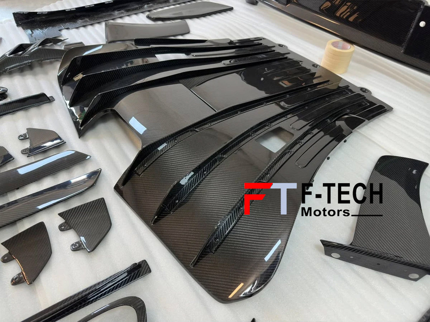 Dry Carbon Fiber Exterior Trim Kit Replacements For Porsche 911 992.1 GT3 RS 2019 - 2023