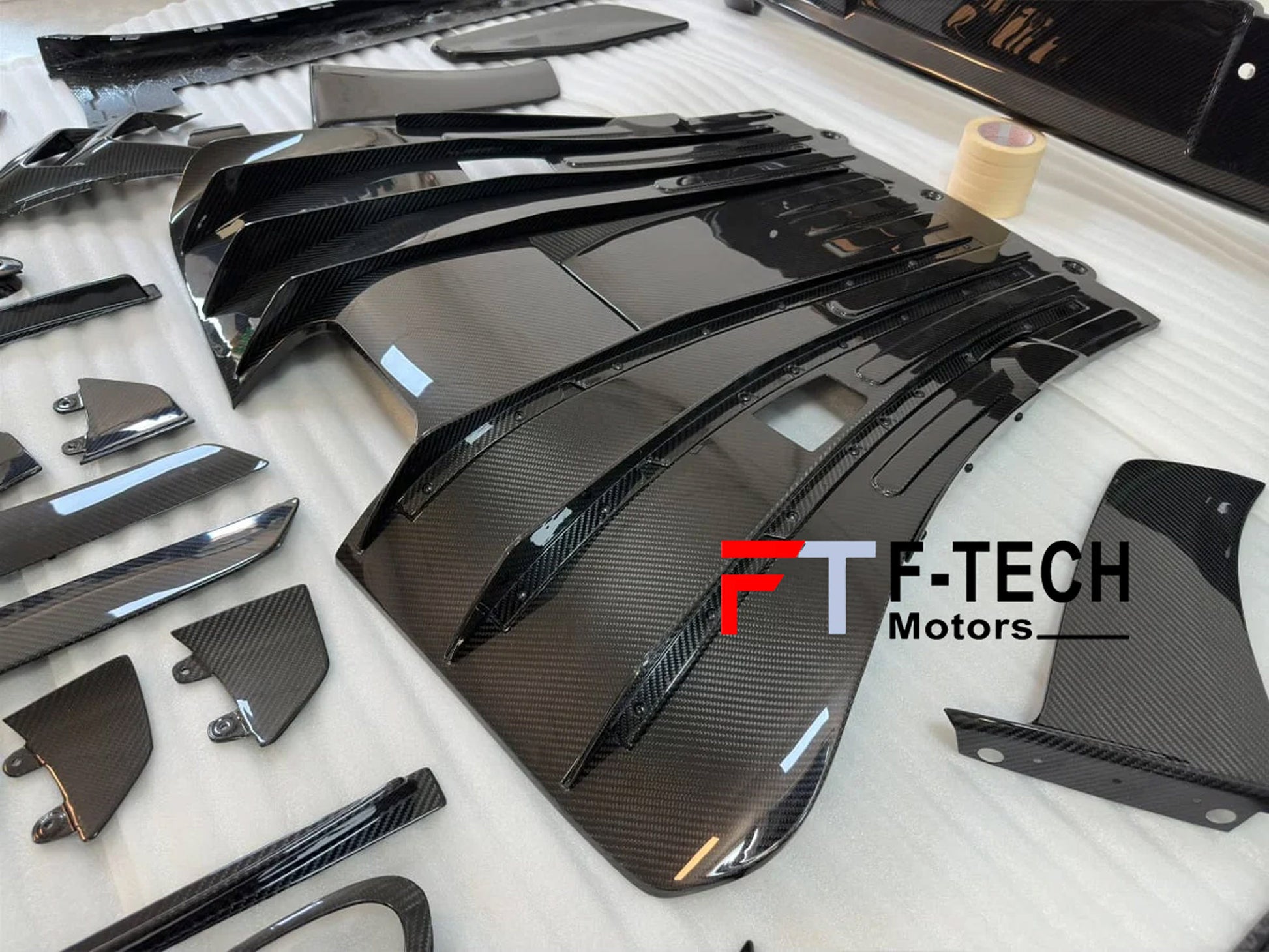 Dry Carbon Fiber Exterior Trim Kit Replacements For Porsche 911 992.1 GT3 RS 2019 - 2023