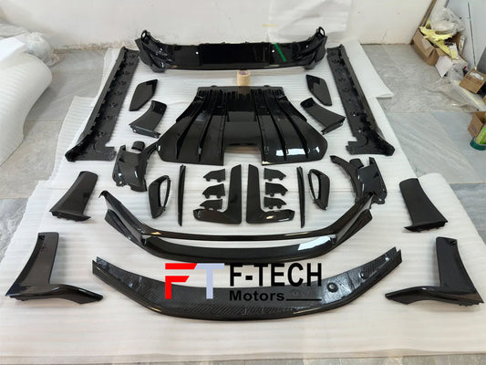 Dry Carbon Fiber Exterior Trim Kit Replacements For Porsche 911 992.1 GT3 RS 2019 - 2023