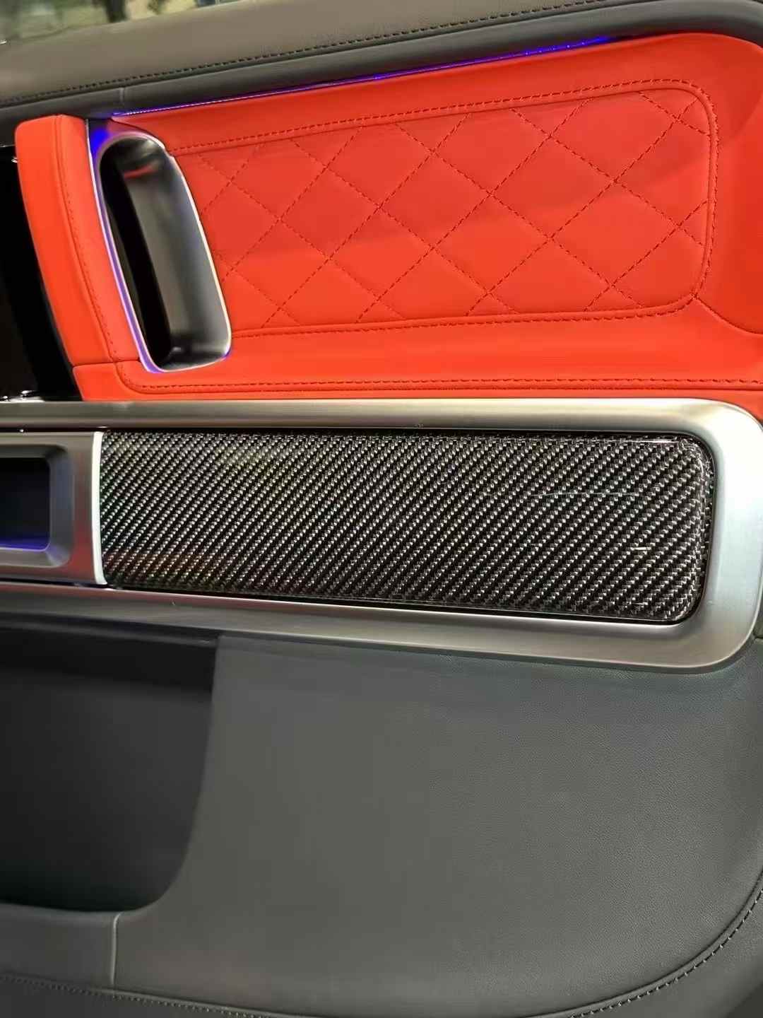 Dry carbon fiber interior trim kit covers for Mercedes Benz G-Class W465 G63 G550 G500 2024+