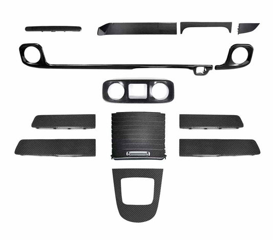 Dry carbon fiber interior trim kit covers for Mercedes Benz G-Class W465 G63 G550 G500 2024+