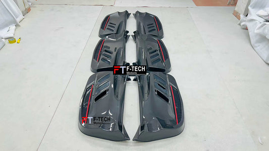 Dry Carbon Interior Door Panel Trims For Ferrari SF90 Stradale 2019 - 2024