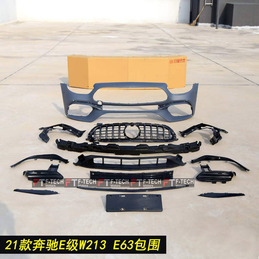 E63S AMG Look Front Bumper Grille For Mercedes Benz E Class Coupe W213 C238 2022 - 2024