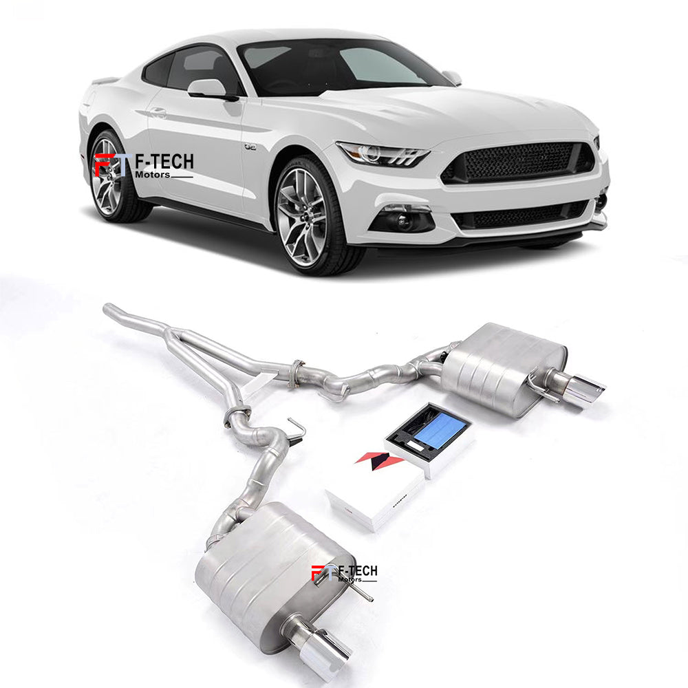 F Tech Motors Exhaust System Catback System for Ford Mustang 6 2014 - 2017 2.3L