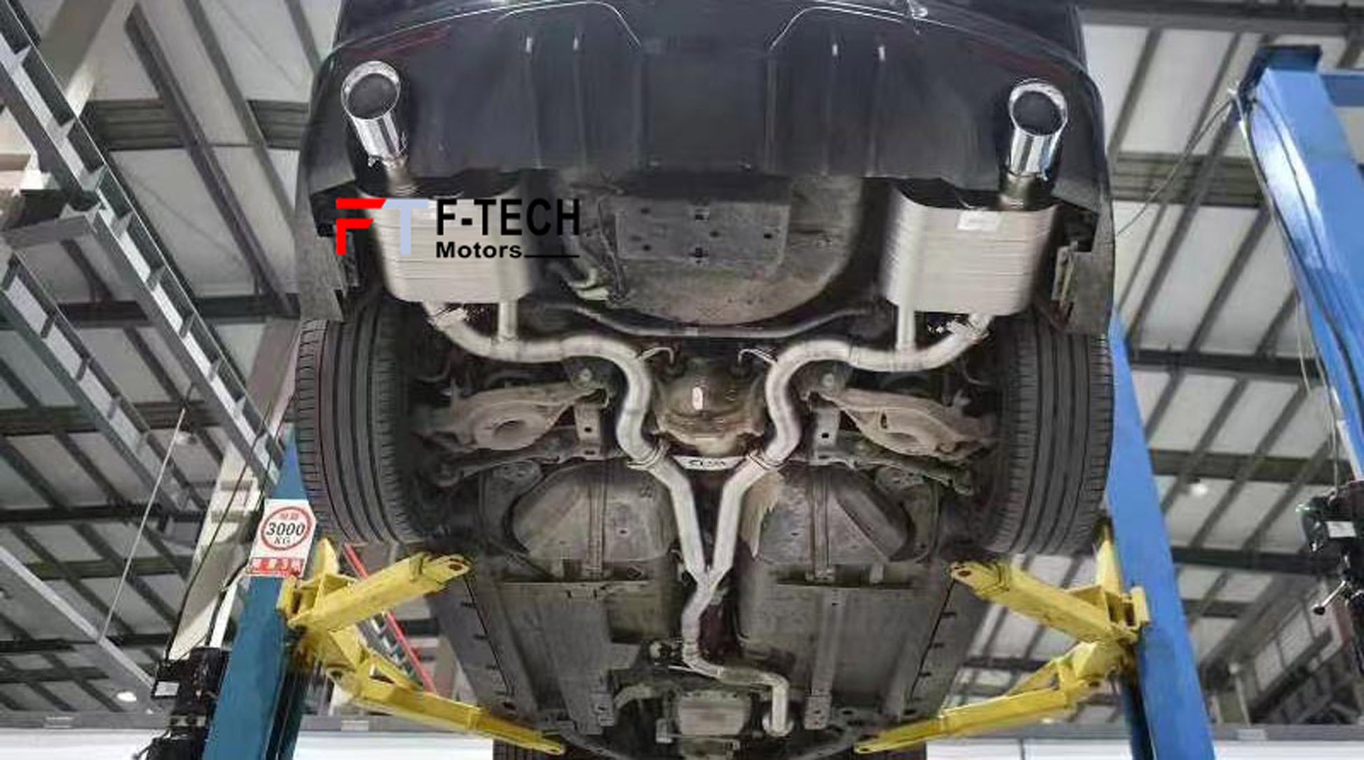 F Tech Motors Exhaust System Catback System for Ford Mustang 6 2014 - 2017 2.3L