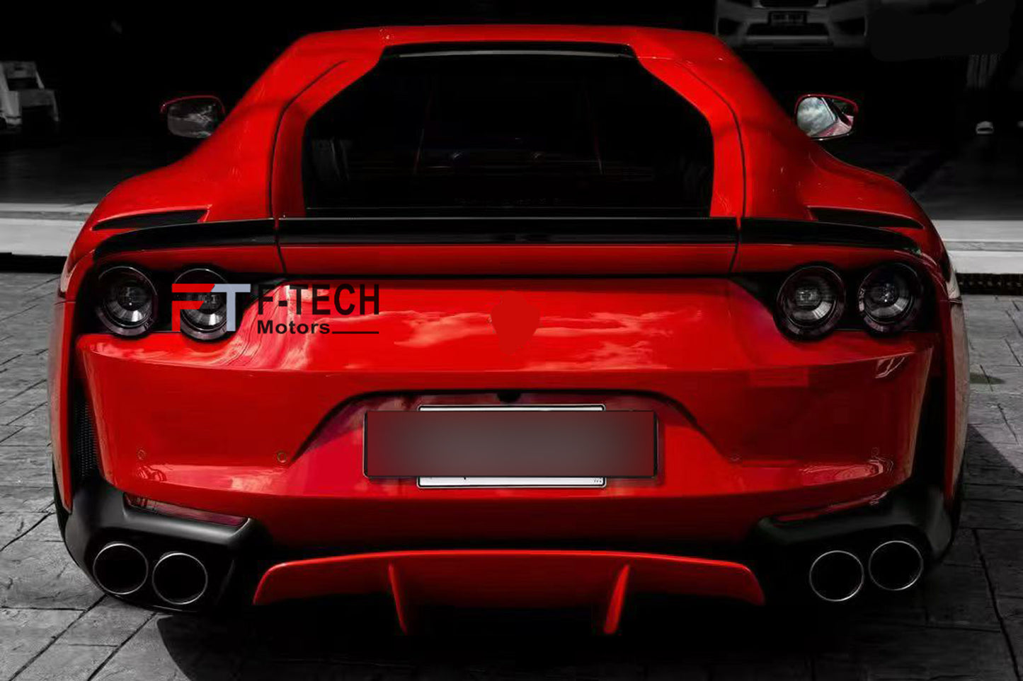 Dry Carbon Fiber Rear Wing Spoiler Ducktail For Ferrari 812 Superfast 2017 - 2024 Novitec