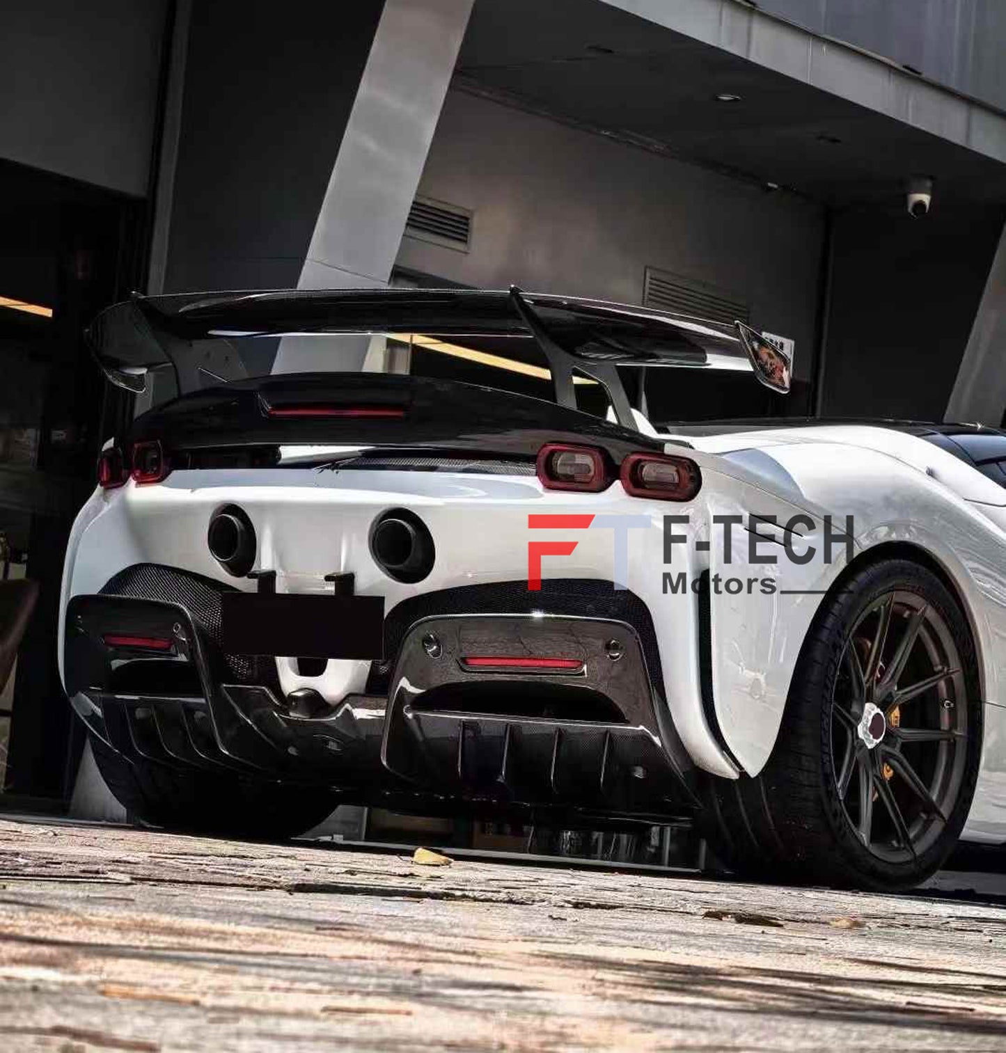 Carbon Fiber Rear Wing Spoiler for Ferrari SF90 Stradale 2019 - 2024