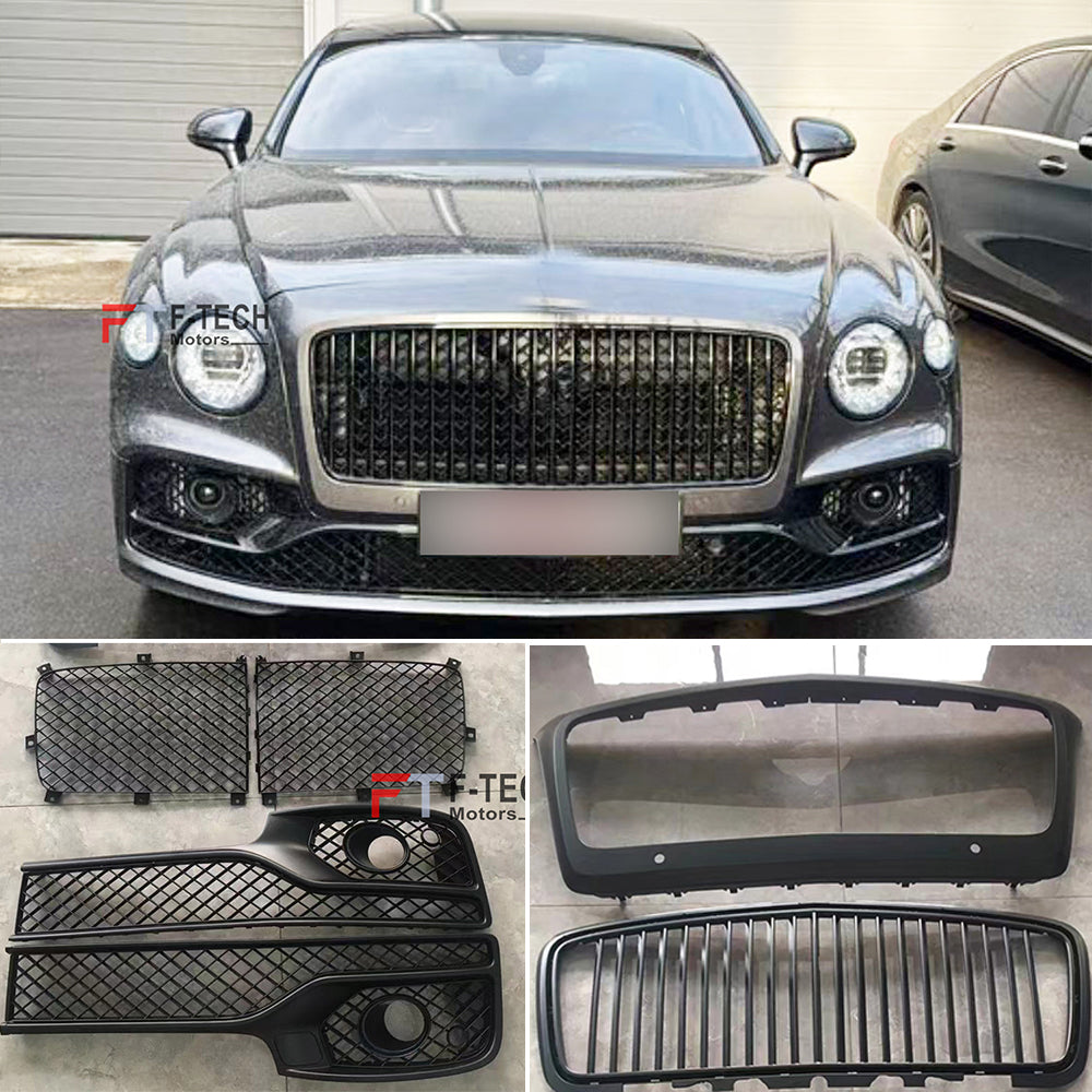 Black Front Grille Lower Mesh for Bentley Flying Spur ACC 2020 - 2024