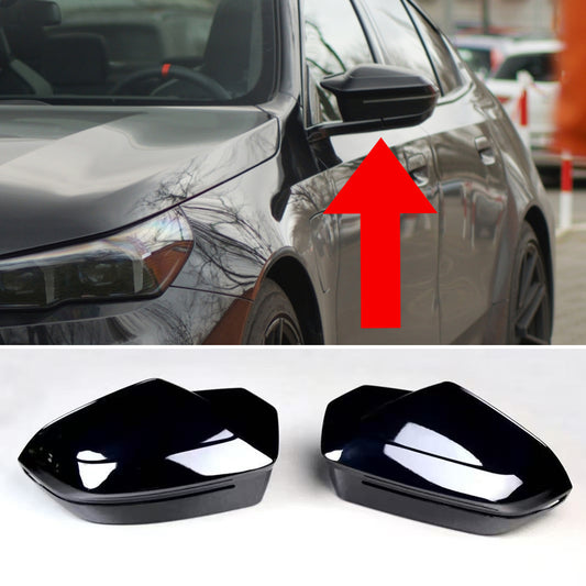 Gloss black side mirror housing covers for BMW 5 Series G60 G61 G68 2024+