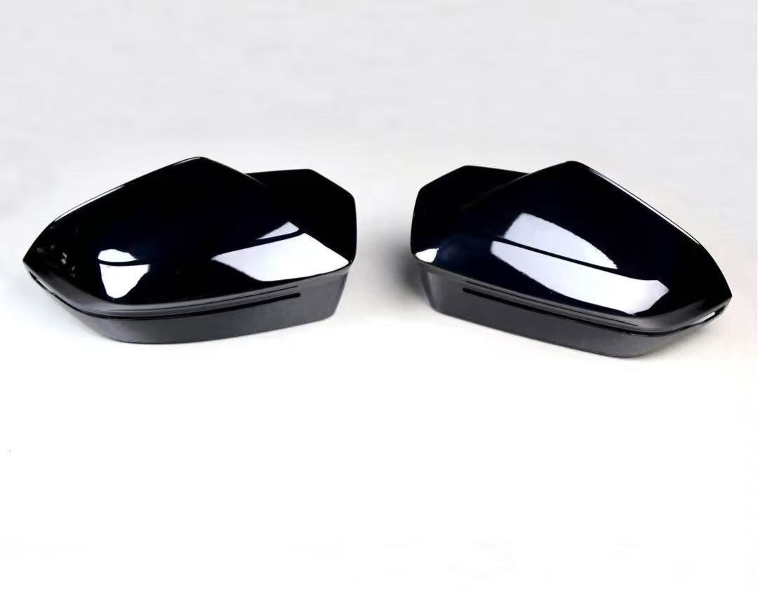 Gloss black side mirror housing covers for BMW 5 Series G60 G61 G68 2024+