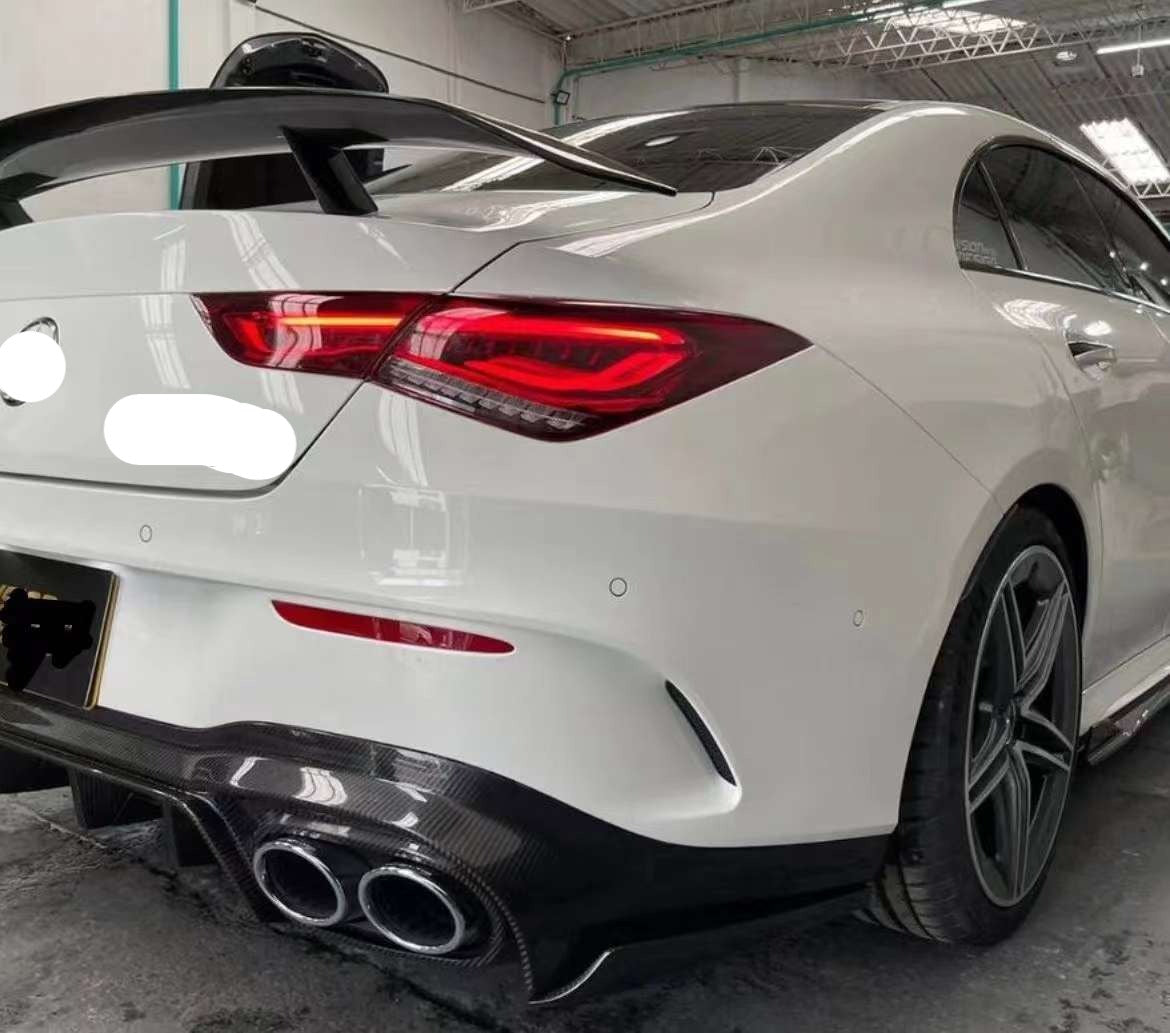 Aulena Dry Carbon Fiber Body Kit fit Mercedes Benz CLA C118 Hood | Front Lip | Side Skirts | Rear Lip | Spoiler