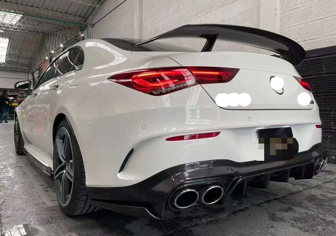 Aulena Dry Carbon Fiber Body Kit fit Mercedes Benz CLA C118 Hood | Front Lip | Side Skirts | Rear Lip | Spoiler