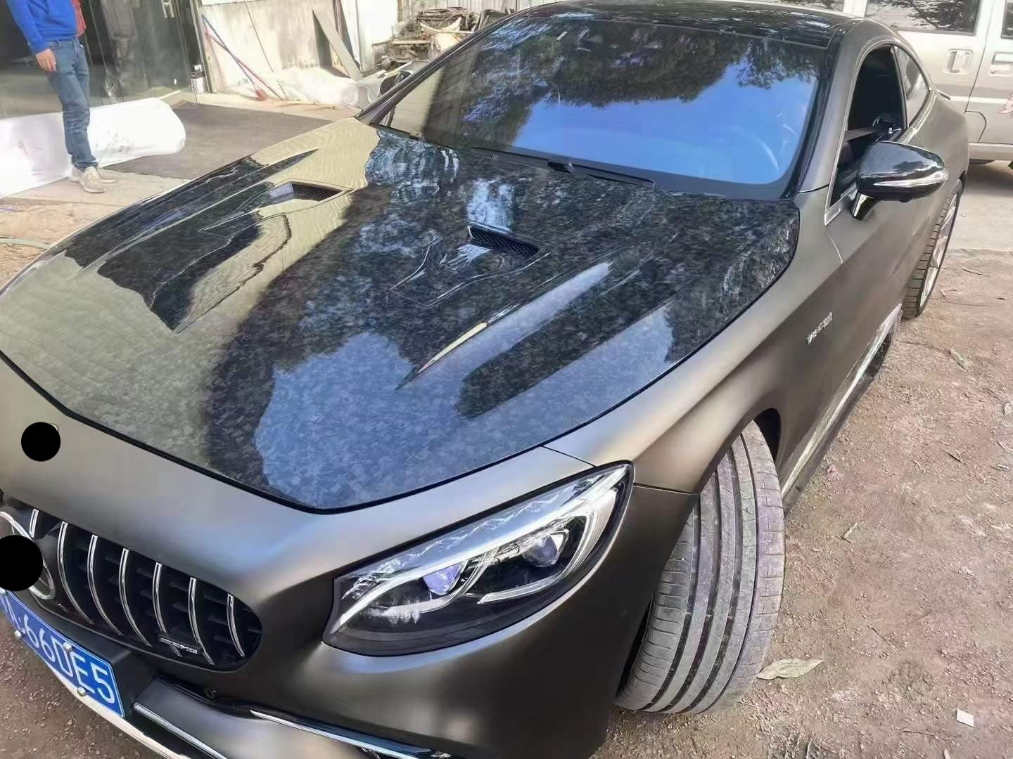 Forged carbon hood kit fit Mercedes Benz S-class Coupe C217 2014 - 2020 S63 AMG MSY