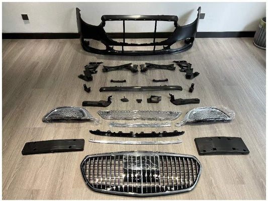 Maybach upgrade body kit  fit Mercedes Benz  E Class W213 2021-2023 Facelift Bumper | Grille | Exhaust Tips